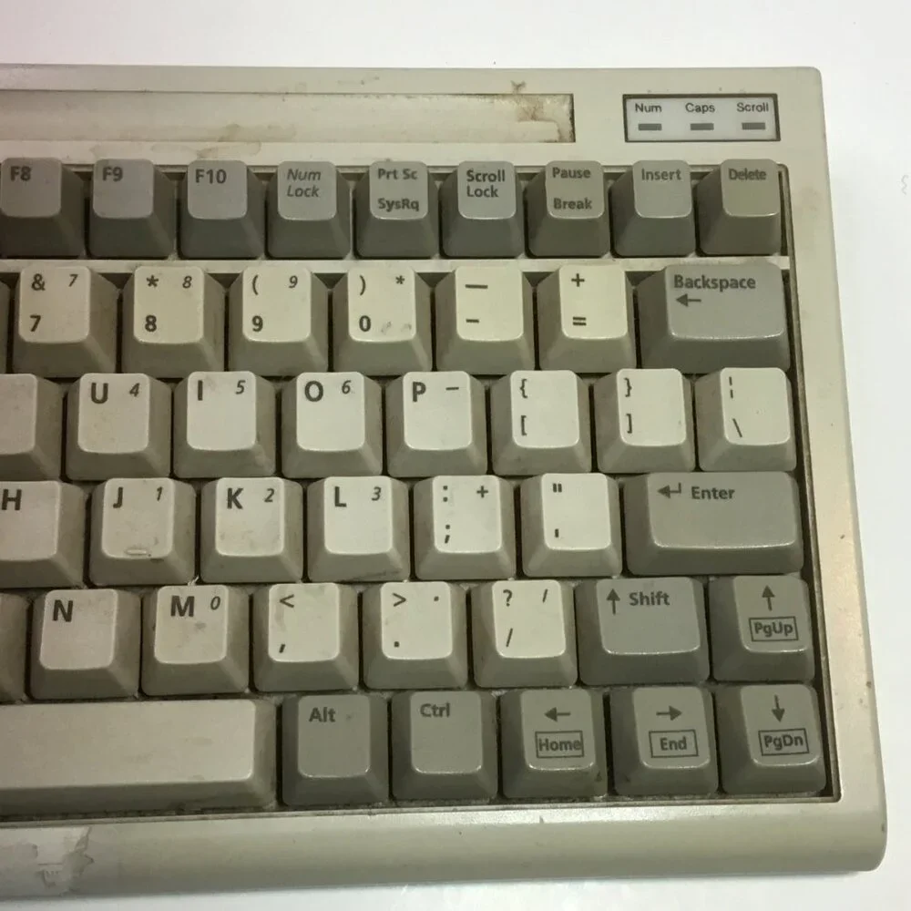 Vintage BTC Compact Keyboard E5X5R5BTC-5100C With Adapter